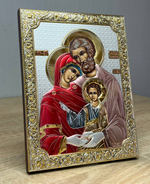 Св. Семейство, икона прямоугольная без рамки, красное дерево, эмаль 150х200