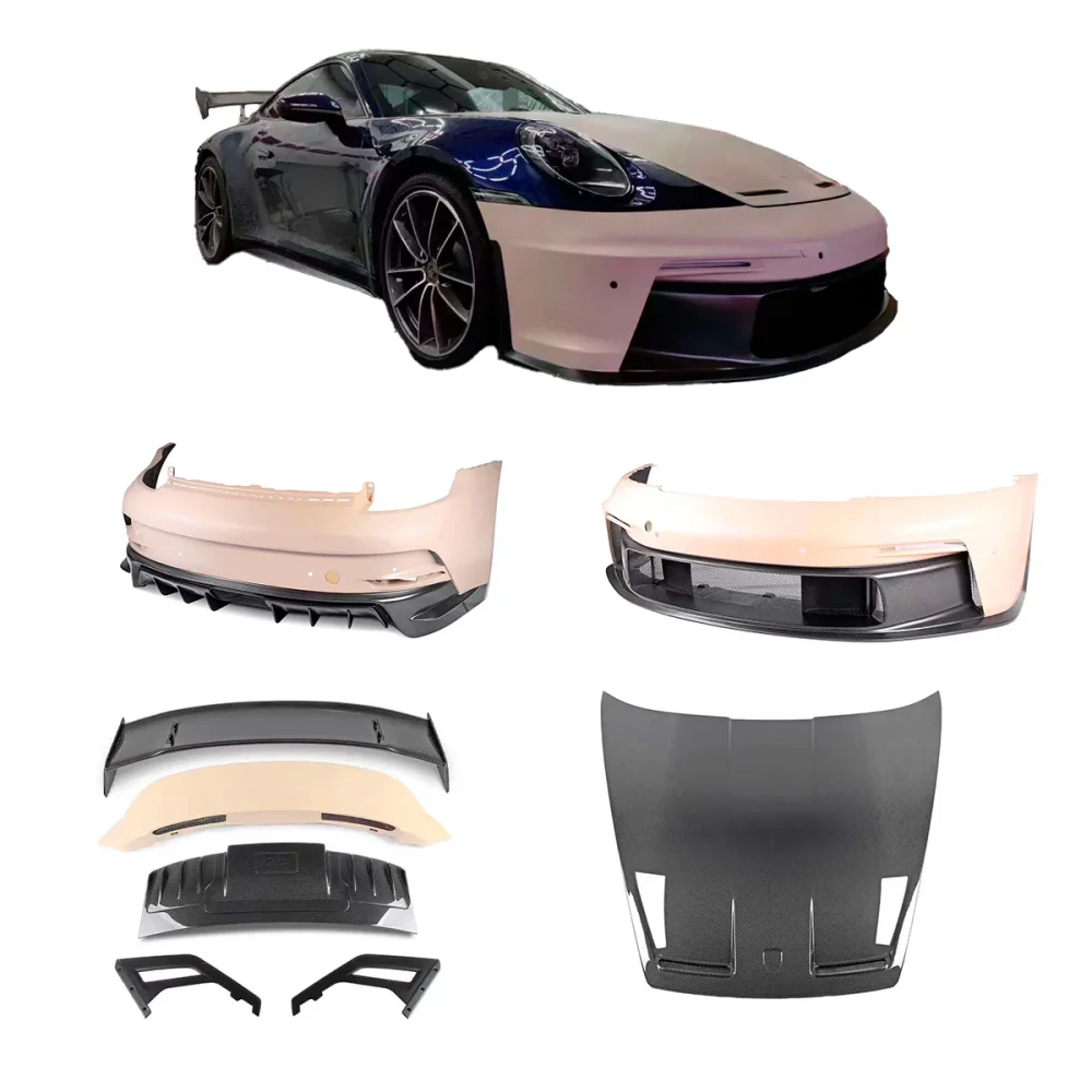 Обвес переделка в стиле GT3 для PORSCHE 911 992.1 CARRERA S 2019–2025