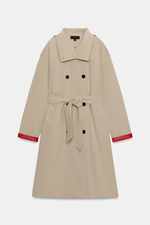 ТРЕНЧ С ПОЯСОМ WATER REPELLENT WINDPROOF — ZARA