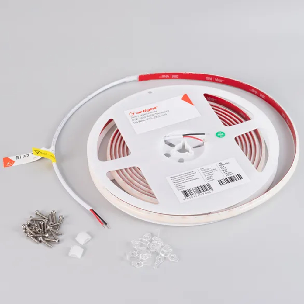 Светодиодная лента герметичная RTW-SEW-A308-10mm 24V Day4000 (14 W/m, IP65, 2835, 5m) (Arlight, 5 лет) 045287