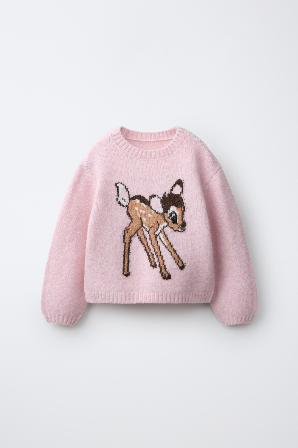 ZARA СВИТЕР С ПРИНТОМ BAMBI © DISNEY, РОЗОВЫЙ