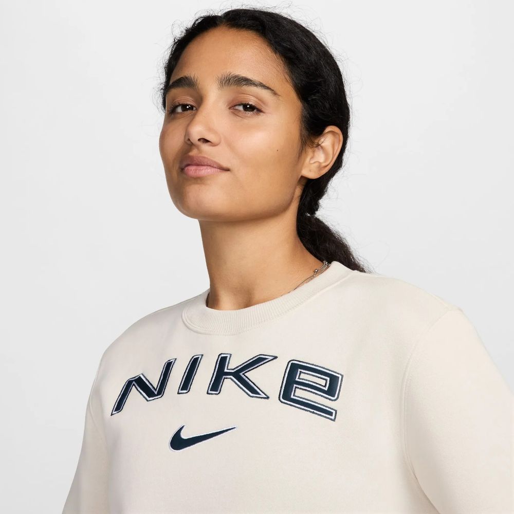 Толстовка женская NIKE W NSW PHNX FLC STD LOGO CREW