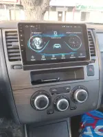 Магнитола для Nissan Tiida C11 2004-2013 (кондиционер/климат с прямоугольным экранчиком, рамка серая) - Teyes CC2 PLUS монитор 9" QLED, Android 10, Быстрая, SIM-слот