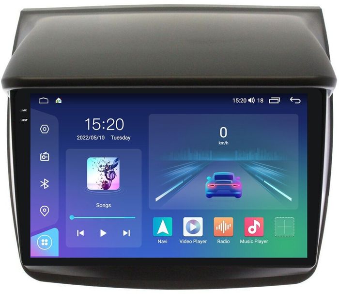 Магнитола для Mitsubishi L200, Pajero Sport 2006-2016 - Parafar PF220RN2K на Android 13, Быстрая, QLED+2K, CarPlay, 4G SIM-слот