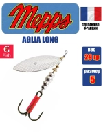 Блесна для рыбалки вращающаяся AGLIA LONG 2, Black