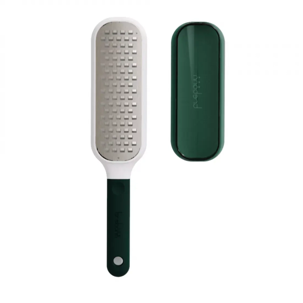 Терка средняя с ручкой с контейнером 27.5см Trebonn Kitchen Tools темно-зеленый