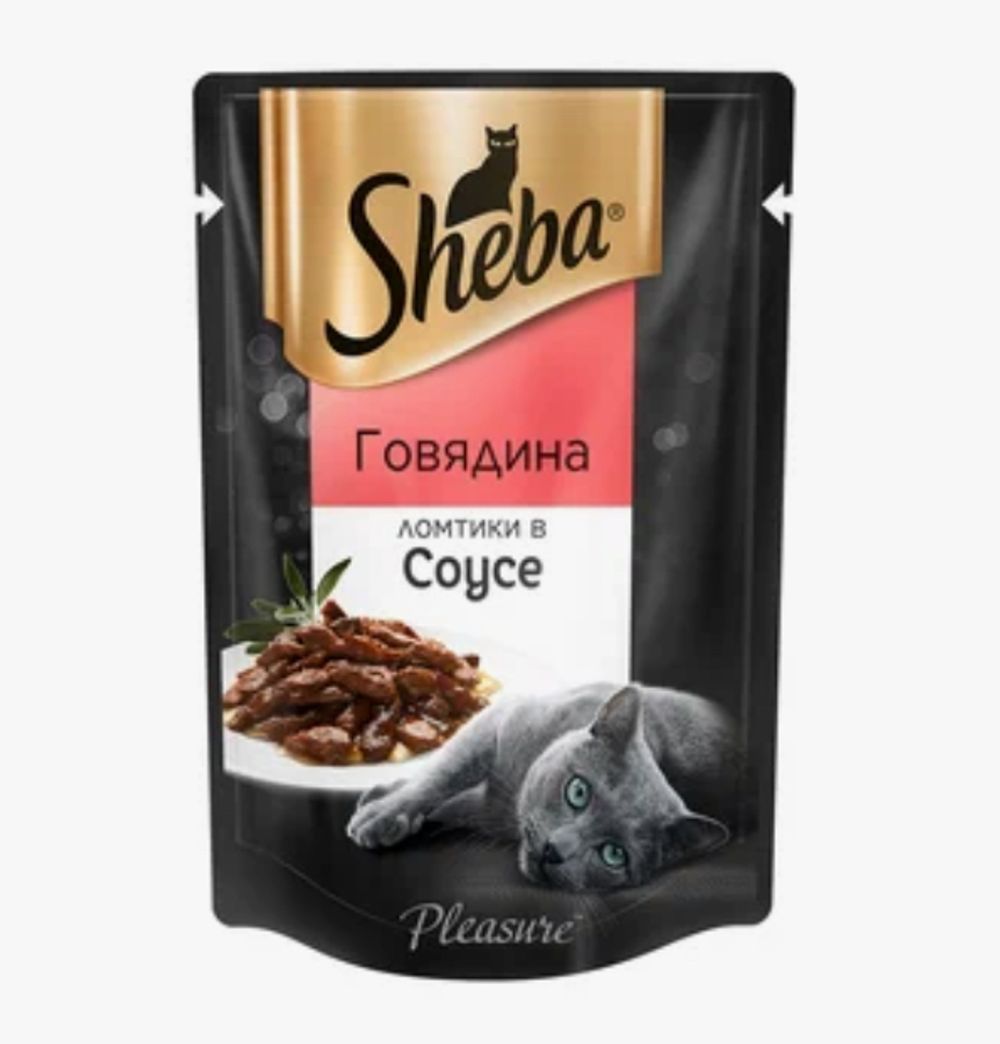 Говядина "Sheba" ломтики в соусе 85г