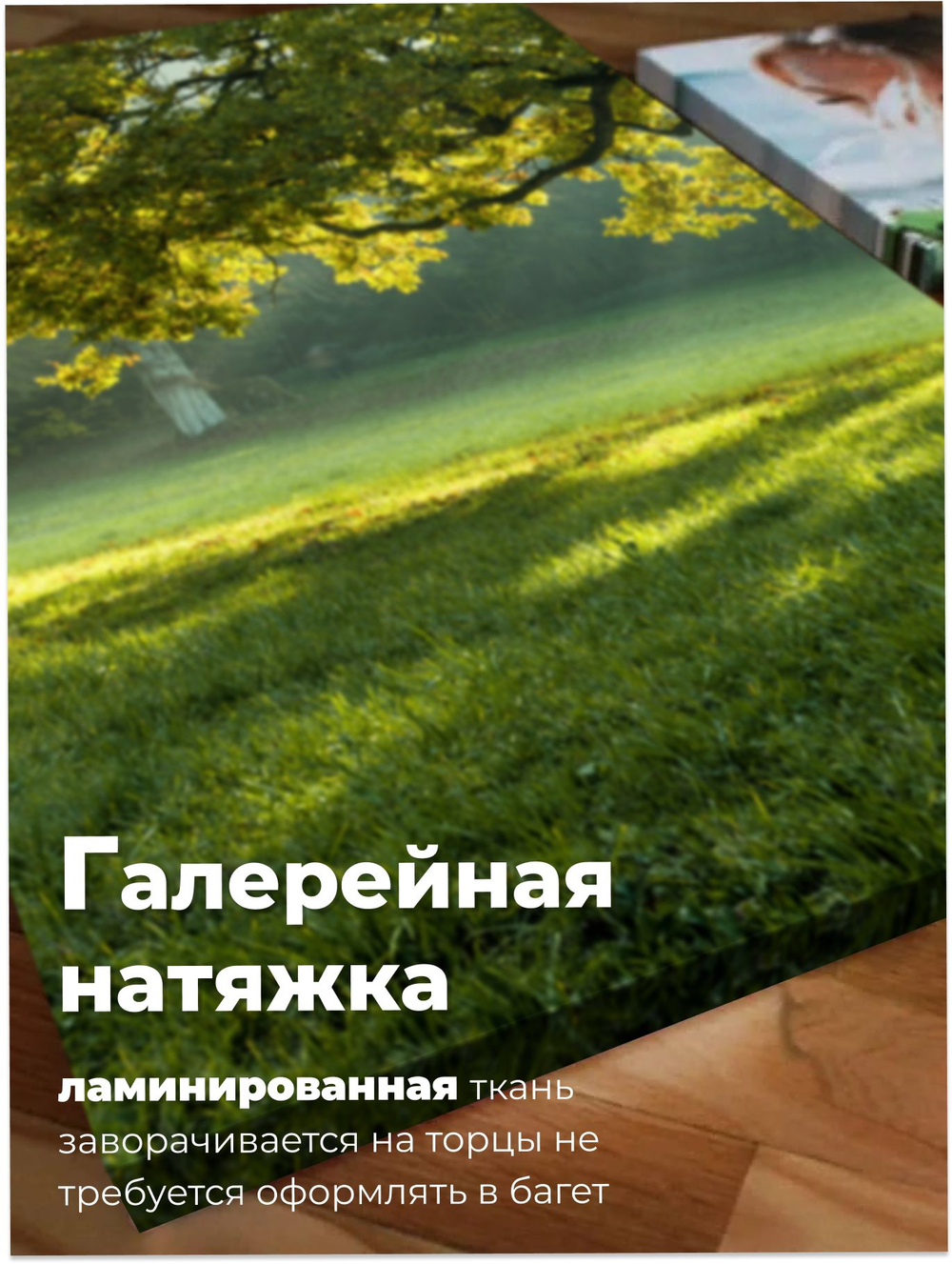 Картина Деревенская речка модульная 50x70см 3шт.