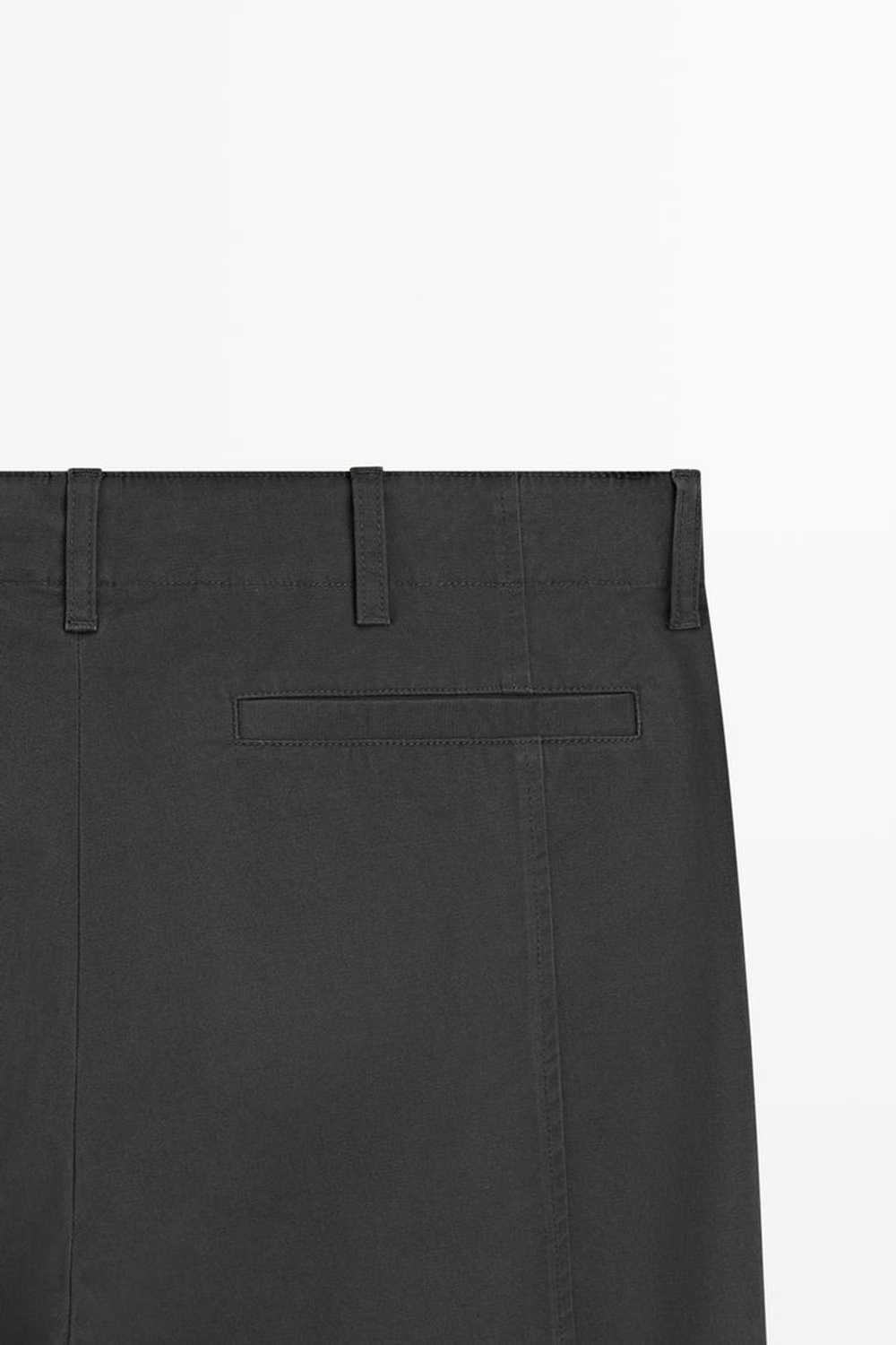 Massimo Dutti Брюки-бананы с защипами, серый