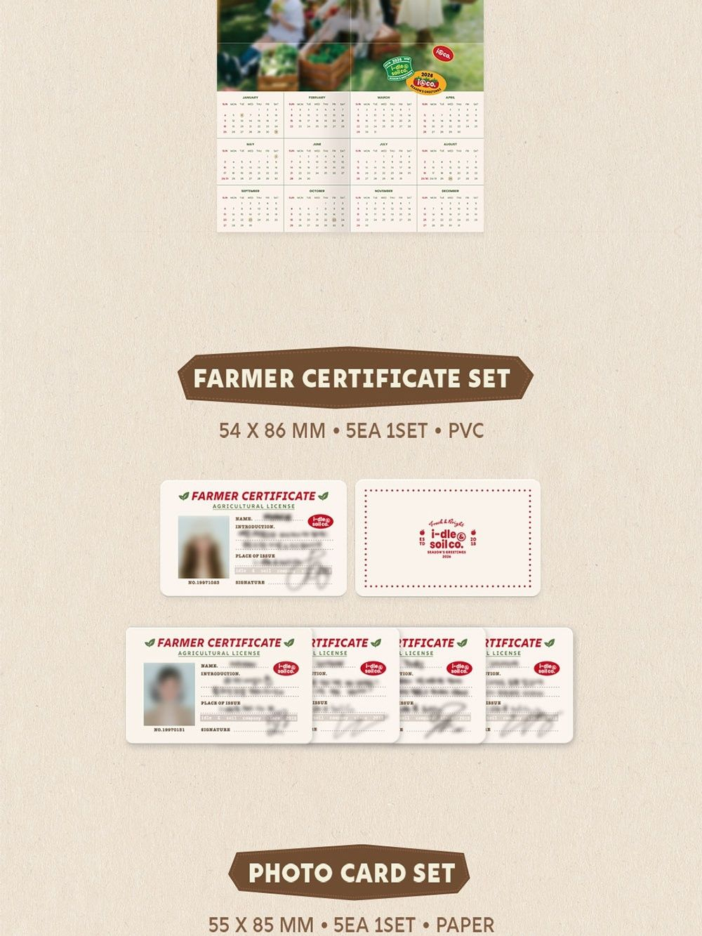 товары i-dle - i-dle & Soil Co. 2026 Season's Greetings