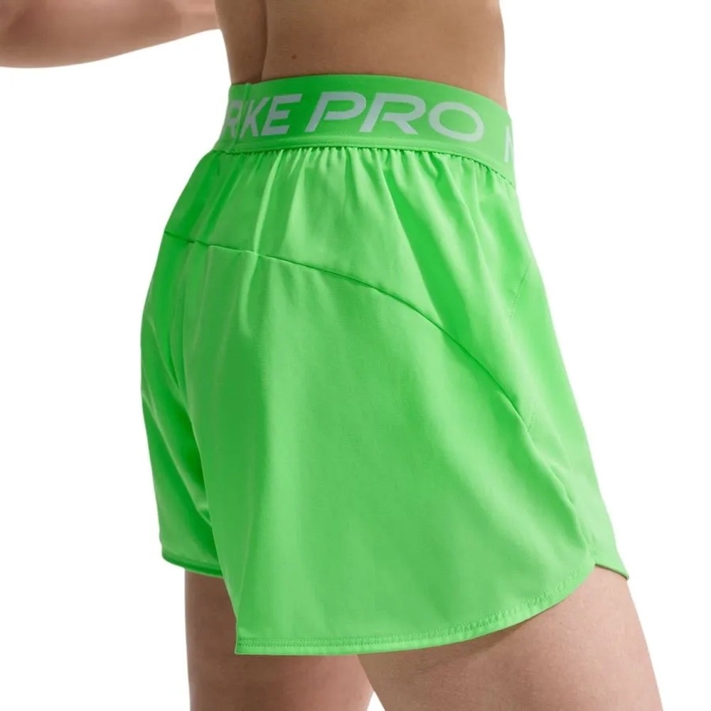 Женские теннисные шорты Nike Pro 2in1 - illusion green/white