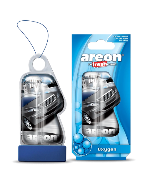 Ароматизатор на зеркало Areon Refreshment, гелевый, кислород