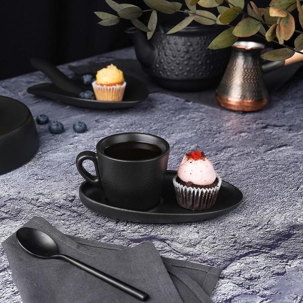 Кофейная пара 100 мл d 6,8 см h6 см Espresso Black Raw Stellar P.L. Proff Cuisine [6]