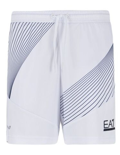 Мужские теннисные шорты EA7 Man Jersey Shorts - white