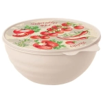 МИСКА С КРЫШКОЙ С ДЕКОРОМ WAVE 1,55Л (Бежевый)