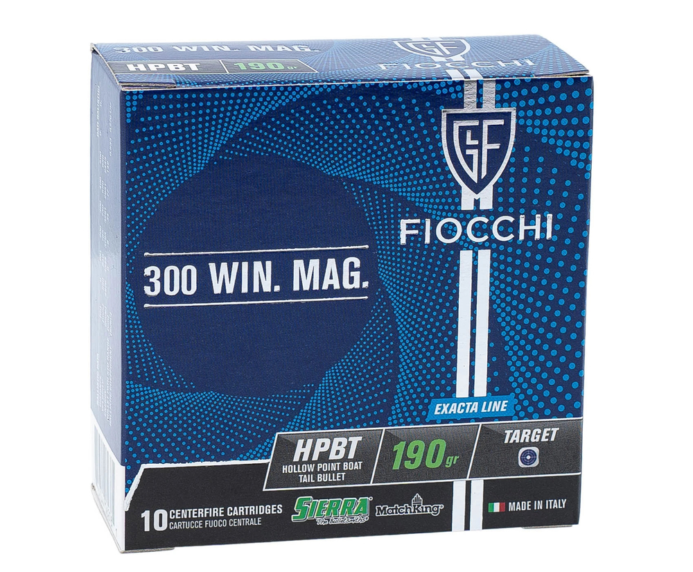 Патрон .300WM Fiocchi HPBT 12,31г (190gr) SMK (Sierra Match King)