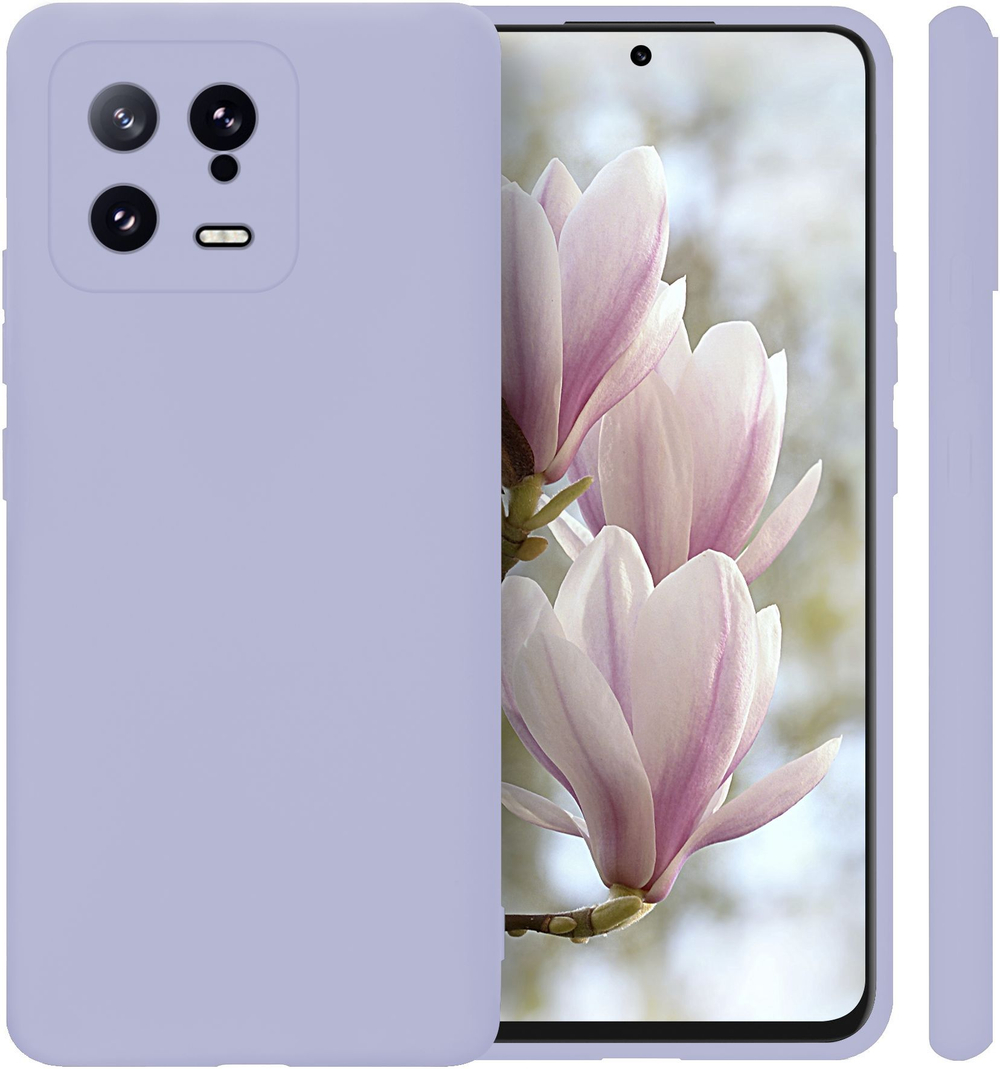 Мягкий Soft Touch чехол из силикона для XIAOMI 13 (не PRO!) с бархатной подкладкой