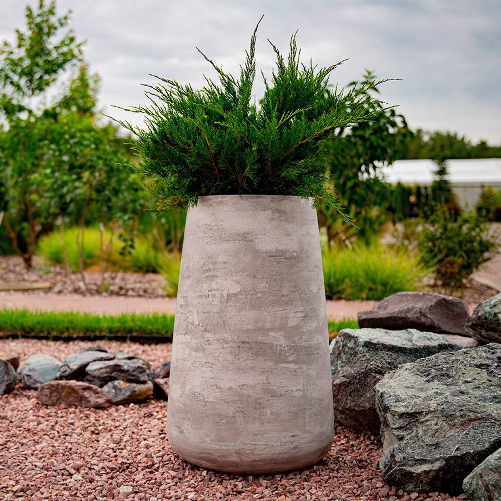 Кашпо CUBE CONCRETE GREY LIGHT 40x40x40