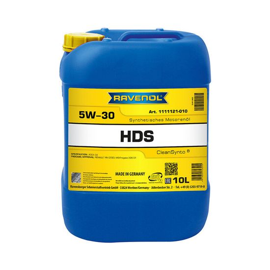 HDS 5W-30 RAVENOL моторное масло 10 Литров