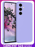 Мягкий Soft Touch чехол из силикона для SAMSUNG GALAXY S24 (не ULTRA / FE / PLUS!) с бархатной подкладкой