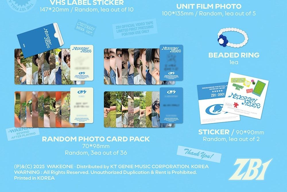 Альбом ZEROBASEONE - NEVER SAY NEVER 1st Album PHOTOBOOK 2 Version SET