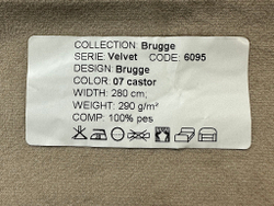 Бархат Brugge castor (Брюгге кастор) 07