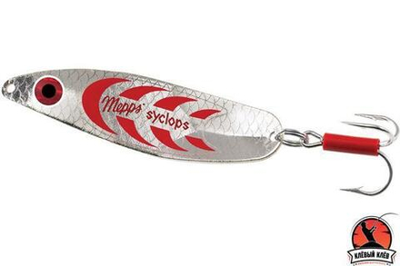 Блесна колеб. Mepps SYCLOPS, 0, SILVER/Red