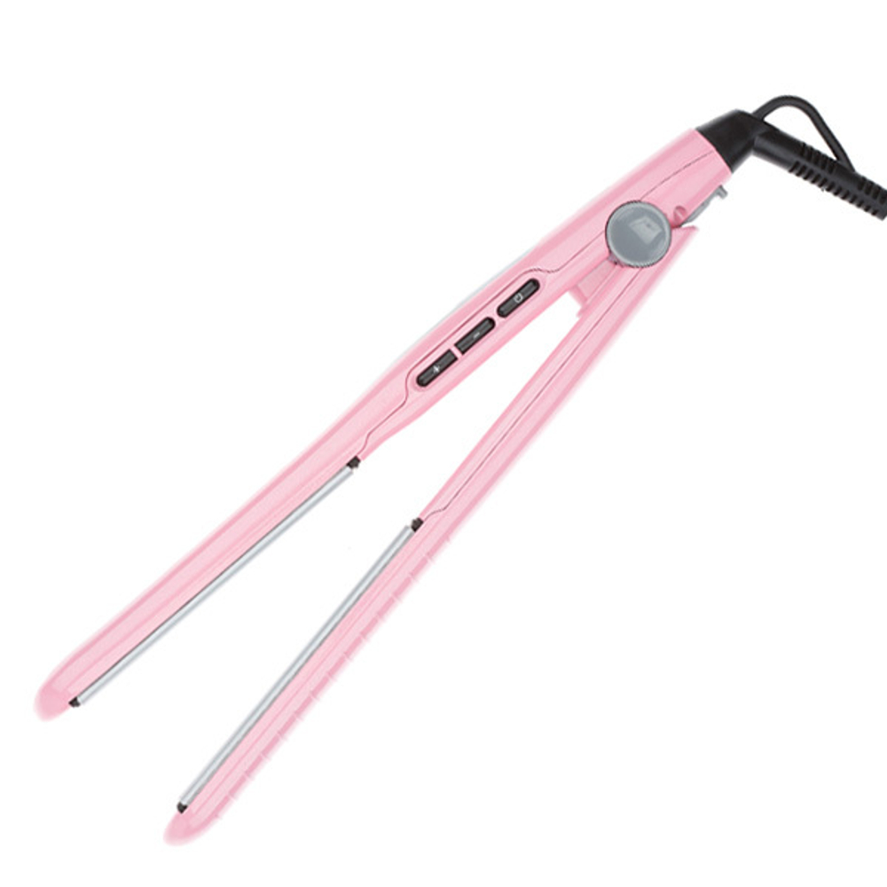 Щипцы для выпрямления волос 25x110мм с терморегулятором Dewal Beauty Dark Charm HI2070-Pink