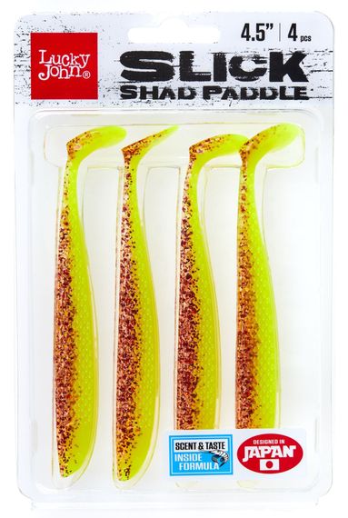 Виброхвосты LJ 3D Series SLICK SHAD PADDLE 4.5in (11.40)/016 4шт.