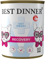 Консервы Best Dinner Vet Profi Recovery Бест Диннер Рековери диета для кошек и собак при истощении и послеоперационном восстановлении 340 г