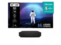 Лазерный УКФ проектор Hisense PL1H с экраном Kauber Frame CLR 118"