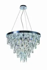 Люстра подвесная NewRgy 5729R/10A CHROME+CLEAR, 10×40 Вт, хромированная и прозрачная