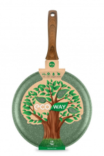 Сковорода блинная НЕВА МЕТАЛЛ ПОСУДА EW 6224 24см "ECO WAY"