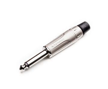 Amphenol ACPM-KN- 1/4” (6.35мм) моно штекер, металлический корпус, мягкий хвостовик, цвет - никель