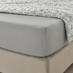 IKEA VÅRVIAL  (ИКЕА ВОРВИАЛ)  -  Простыня на резинке - серая 120х200 см
