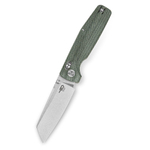 Нож туристический Bestech Slasher сталь D2, рукоять Микарта зеленая