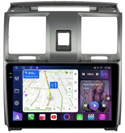 Магнитола для УАЗ Патриот, Пикап 2012-2016 - FarCar S500-TS10 монитор 9.5" QLED на Android 14, Быстрая, CarPlay, 4G SIM-слот
