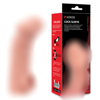Насадка на пенис Cock Sleeve телесная рельефная KOKOS CS-007-S