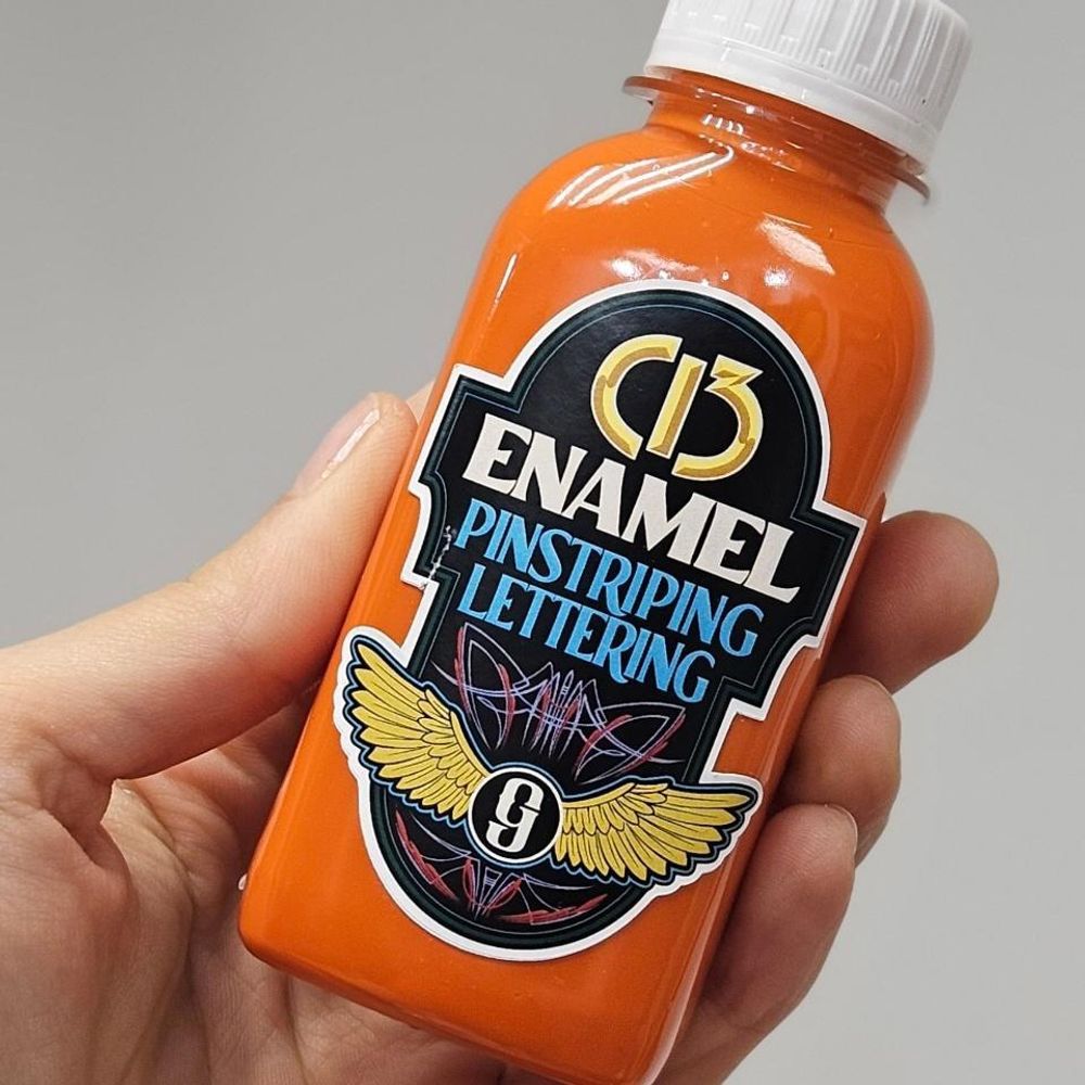 Эмаль для пинстрайпинга С-13, Кадмий Оранжевый, 100 мл