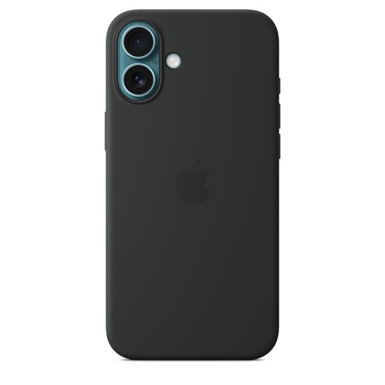 Силиконовый чехол Apple для iPhone 16 Plus с MagSafe черный