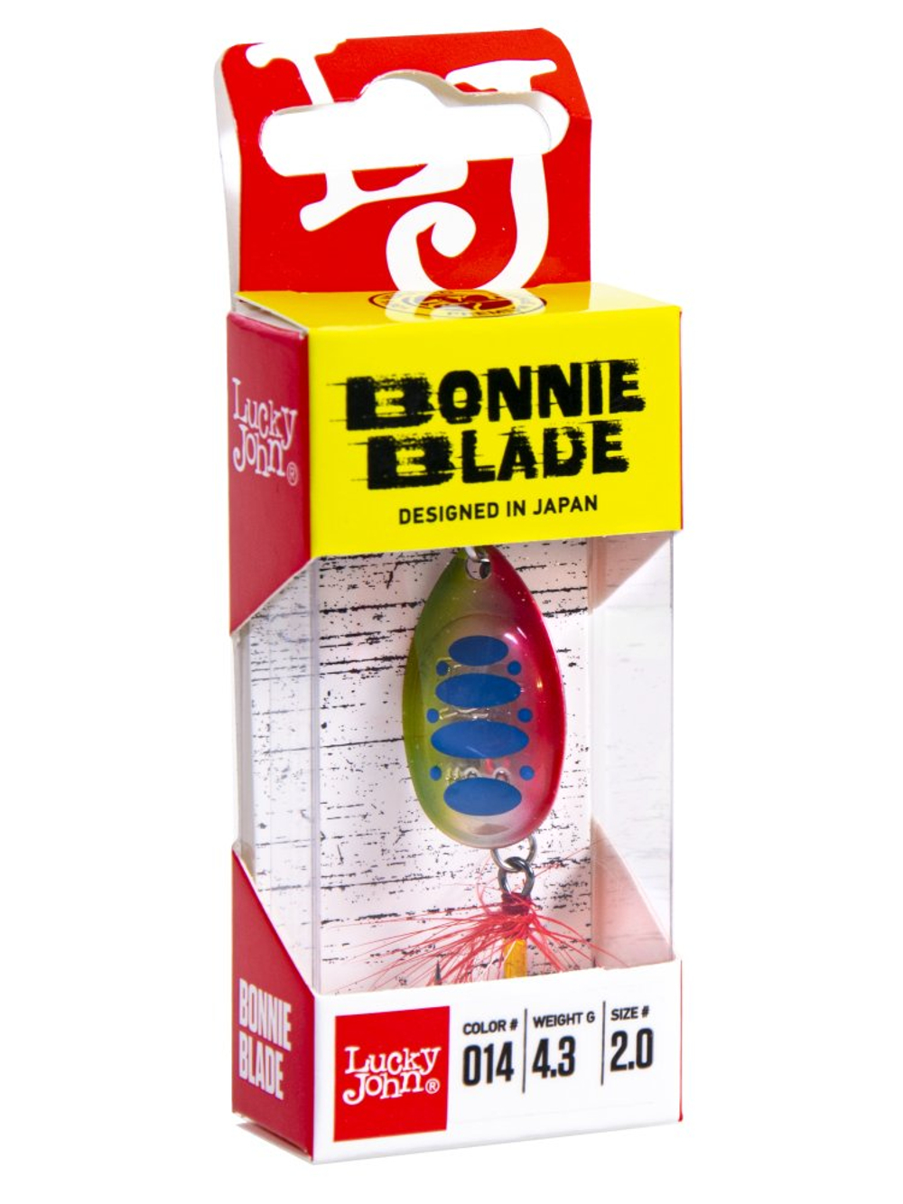 Блесна вращающаяся LUCKY JOHN Bonnie Blade №2 / 4.3 г / цвет 014