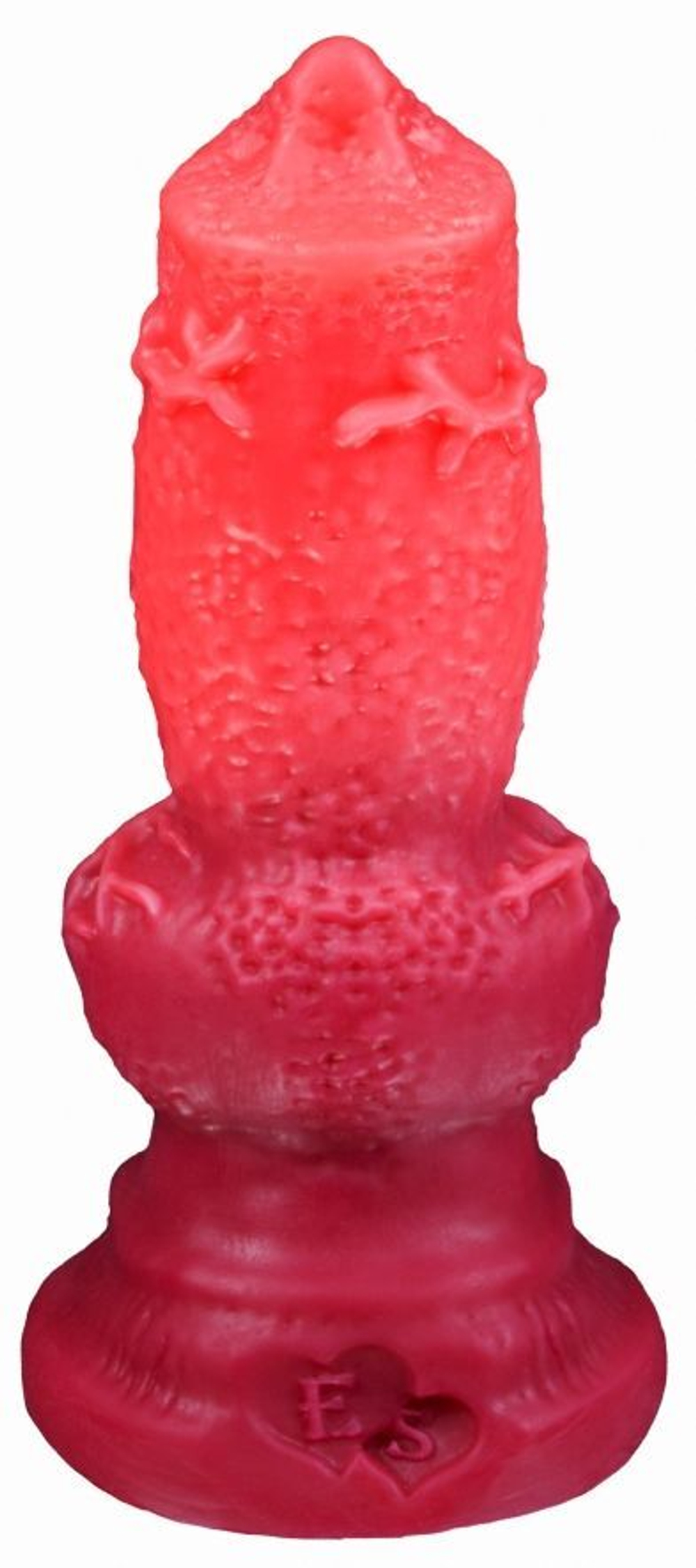 Красный фаллоимитатор Акита large - 27,5 см. (Цвет: красный)