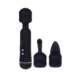 Вибромассажер Magical Massager c дополнительными насадкам (12 режимов) (Цвет: черный)