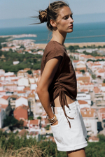ФУТБОЛКА С ПРИСБОРИВАНИЕМ — ZARA