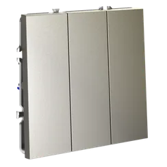 Выключатель трехклавишный Voltum S70 Шелк VLS030104