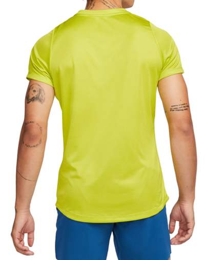 Мужская теннисная футболка Nike Court Dri-Fit Rafa Challenger Top - bright cactus/football grey/white