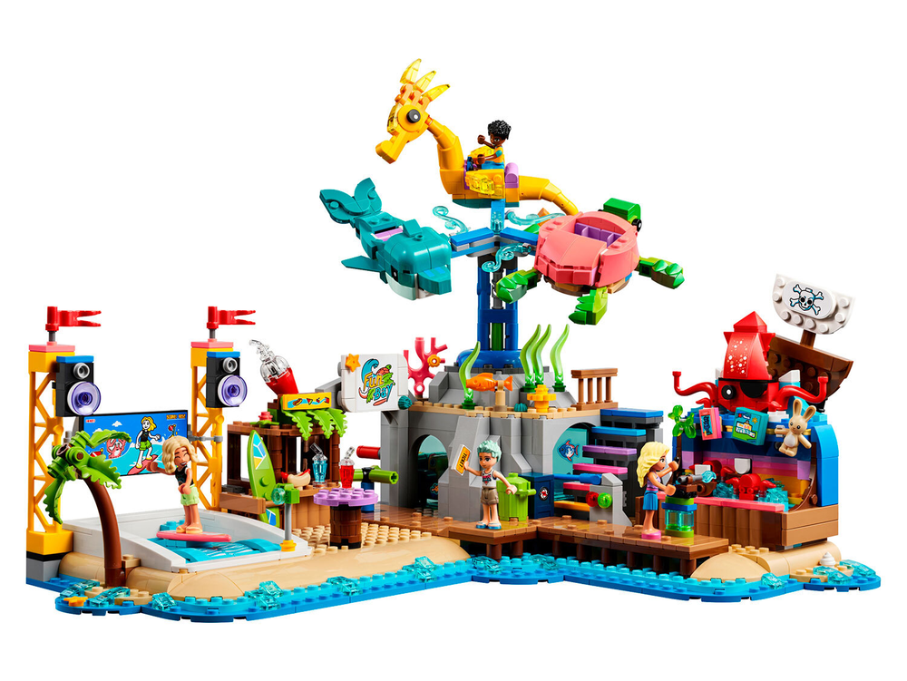 Конструктор Лего Френдс Пляжный парк развлечений | LEGO Friends Beach Amusement Park 41737 1348 деталей (12+)