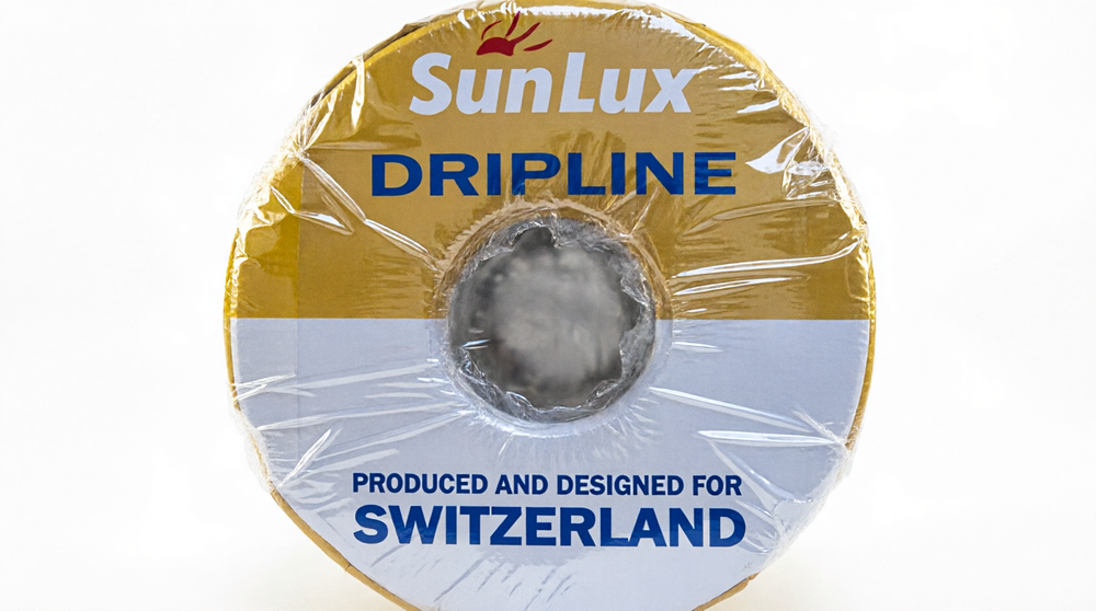 Капельная лента SunLux, 3000м, шаг 10см, вылив 1,1 л/час, эмиттерная,  6 милс
