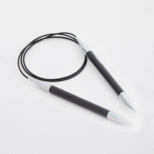 Спицы круговые Knit Pro Karbonz 6,5 мм / 60 см, карбон, черный, 41173