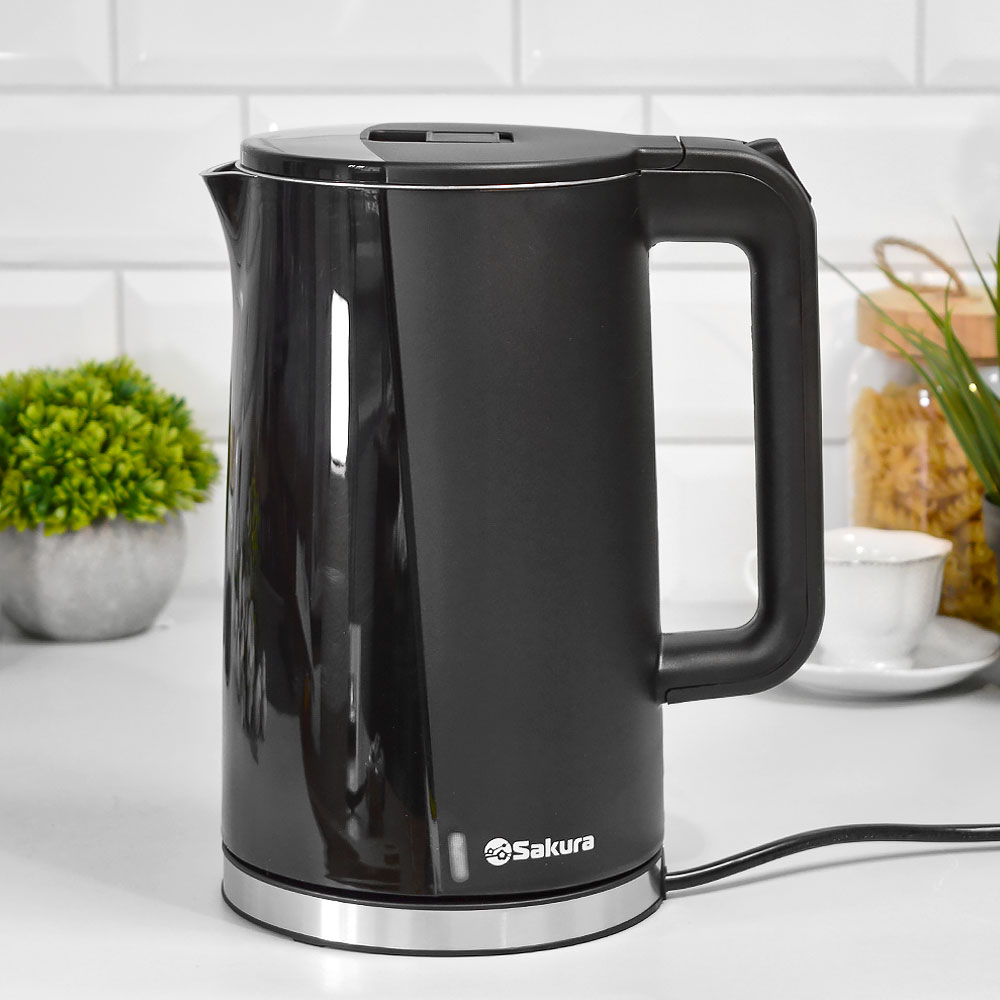 Чайник электрический 1,7л Sakura SA-2174BK, черный